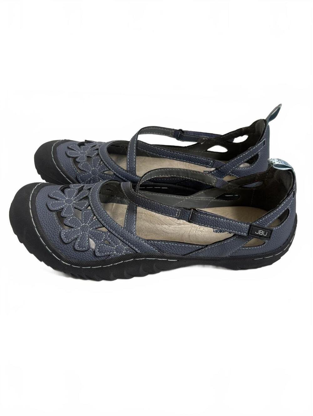 JBU | Women’s Wildflower Mary Jane Dusty Blue Flat SandalSize 11 - Picture 4 of 8